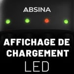 ABSINA Chargeur de Piles Rechargeables AA AAA & 9V + 8X AA 2900 Pile