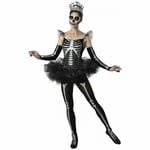 InCharacter Skeleton Ballerina Tutu Halloween Horror Scary Skull Costume CF11120