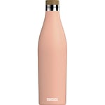 SIGG Meridian Shy Pink drinking bottle (0.7 L), pollutant-free and leak-proof water bottle made of stainless steel, double-wall insulated bottle for cold and hot drinks