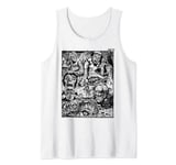 Vintage Zombie Night at the Cemetery The Living Dead Tank Top