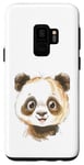 Coque pour Galaxy S9 Motif panda Happy Fun idéal pour l'école, unique