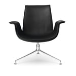 Walter Knoll - FK Lounge Chair 6727-3G, Polished, Leather Cat. 65 Elen 1226 Loam, Synthetic Glides