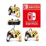 Manette filaire SWITCH Pokémon Pikachu contre MEOWTH Officielle Nintendo avec Câble USB détachable