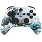 eXtremeRate Custom Shell for Xbox Series X & S Controller - Revitalize Your Controller - The Great Wave Replacement Cover Front Housing Cover for Xbox Core Controller Wireless [Control NOT Included]