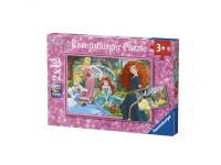 Ravensburger Disney Princess Puzzle 2x12 pezzi (07620), Pojke/flicka, 3 År, 6 År