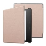 Amazon Kindle Oasis (2017) Modernt Enfärgat Läder Fodral - R