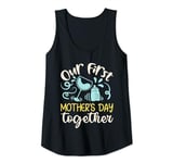 Womens Baby's First Mother's Day Matching Women Baby, Mother's Day Tank Top