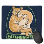 Alien Parody Cat Facehugger Customized Designs Non-Slip Rubber Base Gaming Mouse Pads for Mac,22cm×18cm， Pc, Computers. Ideal for Working Or Game