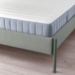 IKEA TÄLLÅSEN klädd sängstomme med madrass 180x200 cm