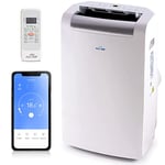 ALLAIR Portable Air Conditioner 3-IN-1 12000 BTU, Dehumidifier, Cooling Fan - WiFi Smart APP, Weekly Timer, Cooling in 10 Minutes,Temperature 17°C - 35°C, Remote Control and Accessories Included