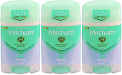 Mitchum Women Unscented Stick Deodorant 41g | Long Lasting | Aluminium Free X 3