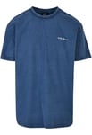 Urban Classics Men's Oversized Small Embroidery Tee T Shirt, Space Blue, 4XL UK