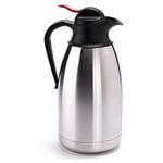 MSV Vacuum Flask with Handle 2L, Stainless Steel, Silver, 2 Litre