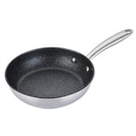 Prestige Scratch Guard Non Stick Frying Pan 21cm - Stainless Steel Induction Frying Pan, Scratch Resistant, Suitable for All Hobs, Oven & Dishwasher Safe Durable Cookware