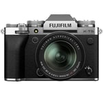 Fujifilm X-T5 + XF 18-55/2.8-4 R LM OIS -systemkamera, silver