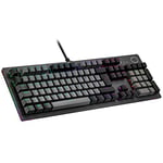 Cooler Master CK352 Mechanical Gaming Keyboard (UK Layout) - Red Switches, Per-key RGB Backlighting & Lightbars - Full-Sized, Wired, Customizable keycaps, QWERTY