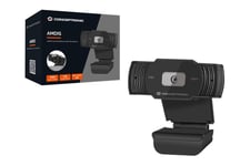 Conceptronic AMDIS04B - Webcam - farve - 1920 x 1080 - 1080p - fast brændvidde - audio - USB 2.0 - DC 5 V