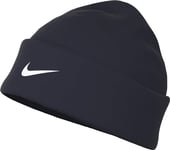 Nike Unisex Beanie Hat U NK DF Peak Beanie SC P TM, Obsidian/White, FQ8292-451, MISC