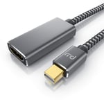 Primewire - Mini Display Port to HDMI 2.0 Adapter – DP - 4K – Video Converter - Thunderbolt 1 and 2 - PC - compatible with Mac - Thinkpad - Surface Projector - Monitor - gold plated - 60 Hz