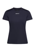 Craft Adv Essence Ss Tee 2 W Marinblå