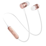 Universal Bluetooth Stereo Headset Sports Wireless Earbuds Rose Gold