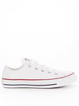 Converse Chuck Taylor All Star Ox Wide Fit - White, White, Size 4, Women