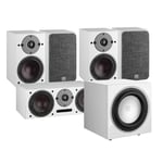 Dali Oberon 3 AV Speaker System with E9-F Sub - White