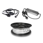 LED-list / Arbetsbelysning AGGE COB 230V - 1500 lm/m, 10 m, 1 st + Nätsladd + Powerbank