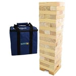 Jumbo Hi-Tower with Carry Case Bag - Builds from 0.6 - 1.5m Tall Giant Jenga
