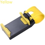 Steering Wheel Mount Mobile Phone Holder Car Bracket Yellow