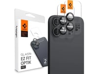 Spigen Glas.Tr Ez Fit Optik Pro, Apple, Iphone 16 Plus / Iphone 16, Reptålig, Transparent, 2 Styck