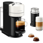 Nespresso by Magimix Vertuo Next & Milk 11710 Pod Coffee Machine with Milk Frother - White