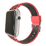 Apple Watch Series 4 40mm flexible watch strap - Red Outer / Black Inside