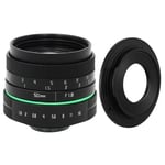 Dcolor Camera Lens 50mm F1.8 APS-C CCTV TV Movie Lens + C-NEX Ring for SLR Camera