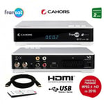 CAHORS VEOX Récepteur satellite HD Reconditionné + Carte FRANSAT HD + Cable HDMi 2M