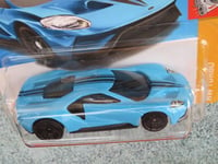 H2157 2017 FORD GT blue Hot wheels 2022 157/250 CaseH