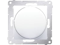 Kontakt-Simon Simon 54 Roterande Dimmer För 230V Dimbara Led-Lampor 2-250W Vit Ds9l.01/11 (Wmds-004Xlx-011)