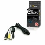 Ex-Pro AV USB Cable Lead UC-E6 & EG-CP14 for Nikon Coolpix S8000 S8100 S8200