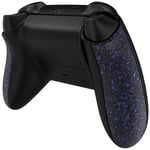 eXtremeRate Textured Purple Back Panels, Comfortable Non-Slip Side Rails, 3D Splashing Handles, Game Improvement Replacement Parts for Xbox Series X/S Controller - Controller NOT Included