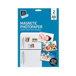 The Home Fusion Company Pack 2 Sheets Of A4 Magnetic Gloss Photo Paper For Inkjet Printer Create Fridge Magnets