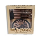 Sæt med Makeup Børster Magic Studio Wild Safari Savage 4 Dele