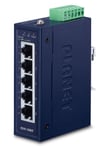 PLANET ISW-500T network switch Unmanaged Fast Ethernet (10/100) Blue