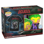 Funko Pop! & Tee: DC - Joker CC - Small - (S) - DC Comics - T-Shirt - Clothes With Collectable Vinyl Figure - Gift Idea - Toys and Short Sleeve Top for Adults Unisex Men and Women - Comic Books Fans