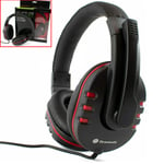 PC Gaming Headset Headphones With Microphone Laptop Compter MX-878 USB Stereo uk