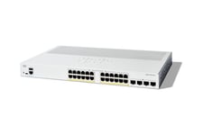 Cisco Catalyst 1300-24P-4G - switch - 24 portar - Administrerad - rackmonterbar