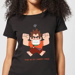 Disney Wreck it Ralph This Is My Happy Face Women's T-Shirt - Black - XL