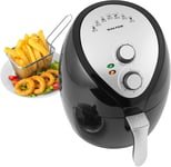 SALTER 3.2L COOK WITH LESS OIL SMALL HOUSEHOLD AIR FRYER NON-STICK BASKET 1300W 