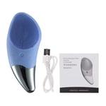Home use Anti Cellulite Massager Mini Electric Facial Cleansing Brush Silicone Sonic Face Cleaner Deep Pore Cleaning Skin Massager Face Blue