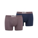 Levi's Men's Offbeat Stripe Boxer Shorts, Pink Combo, S