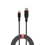 LINDY 31286 1 m Robust USB Type C to Lightning Charging Cable [MFi Certified]
